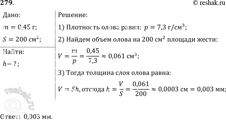 Изображение 279.	Чтобы жесть, используемая для изготовления консервных банок, не ржавела, ее покрывают тонким слоем олова (лудят) из расчета 0, 45 г олова на 200 см2 площади жести....